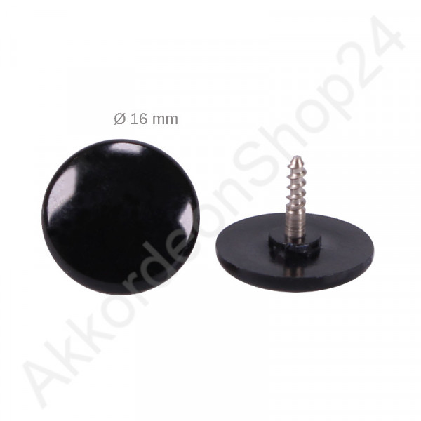 Ø16,0mm Diskantknopf schwarz