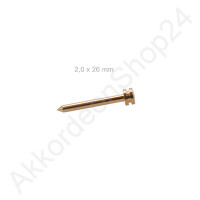 2,0x26mm Balgnagel Balgsteckstift - Farbton gold