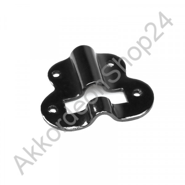 Metal plate for bass strap adjuster, black colour