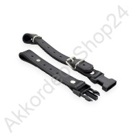 Querriemen 27-43 cm Leder/Filz, schwarz