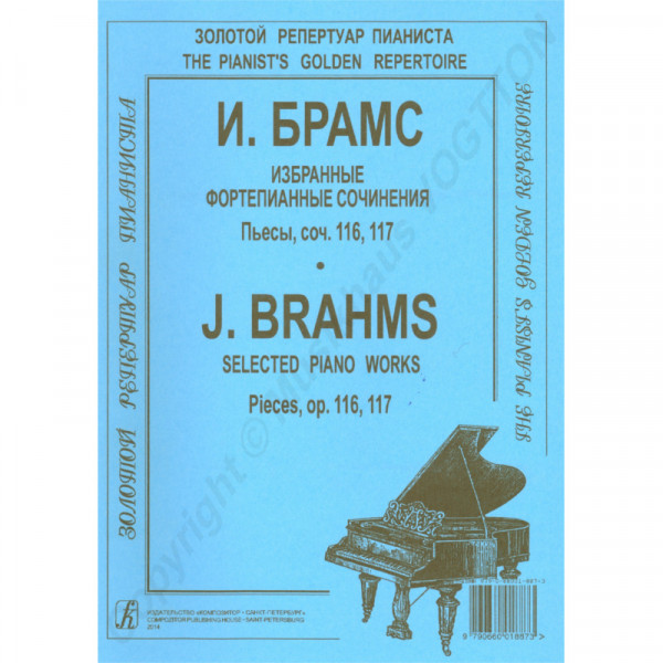 Johannes Brahms ausgewählte Werke op. 116, 117 für Klavier