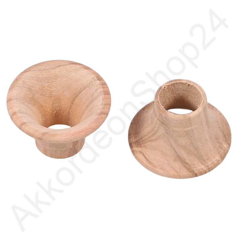 Accordion sound funnel 33x16x21mm olive wood