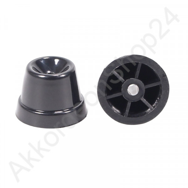 Ø25x18mm Bassfuß Kunststoff schwarz