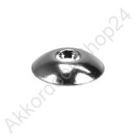 Ø20mm Metal cap for bellows closure chrome