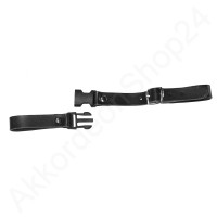 Back strap 29-36 cm leather, black