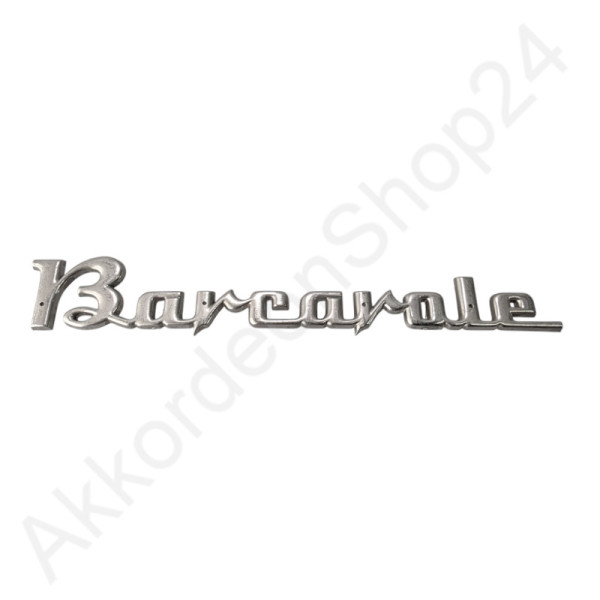 Schriftzug "Barcarole" plastgalvanisiert (Restposten)