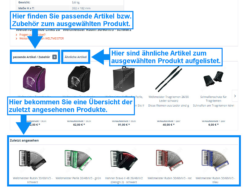 Passende und Ähnliche Artikel