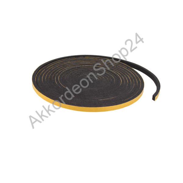 4m Rolle 6x4mm Dichtband einseitig selbstklebend
