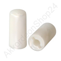 Weltmeister Bass button 7,3x14,5mm, pearl white