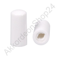 Bass button 7,5x16mm white, Weltmeister