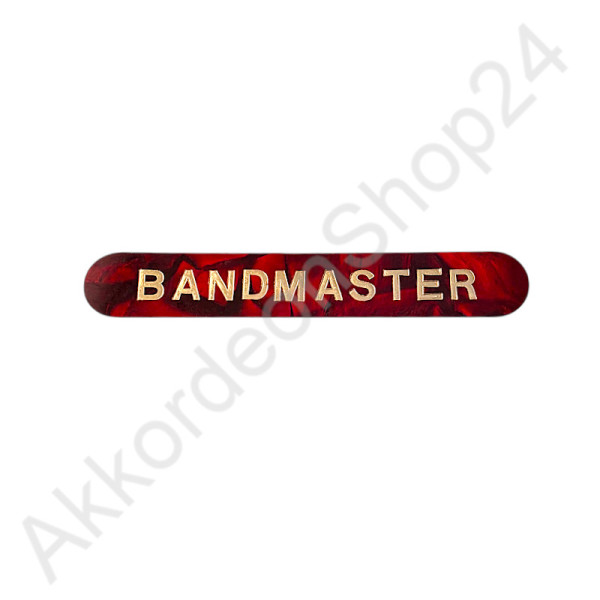 Schriftleiste "BANDMASTER"