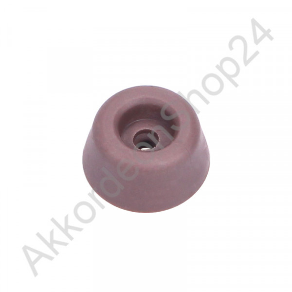 Ø19x10mm Bassfuß Gummi braun