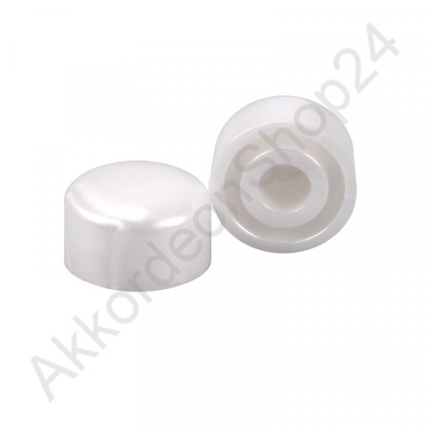 Ø13,0x7,5mm Diskantknopf für Wiener, weiß