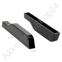 Weltmeister Halbton-Taste 76x8mm, schwarz