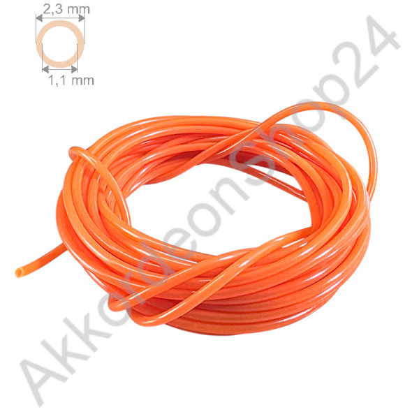 PVC Schlauch, Ø1,1x2,3mm orange