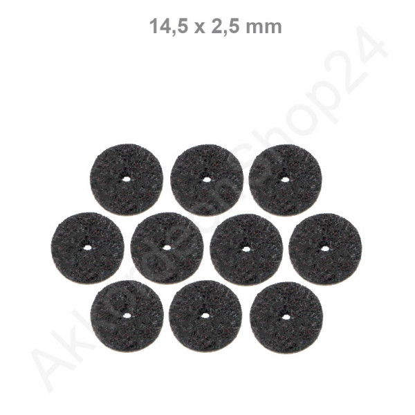 10Stk. Filzringe 14,5 x 2,5 mm, schwarz