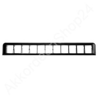 Diskantregisterkragen - 11fach - unbedruckt - schwarz