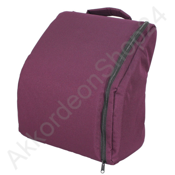 48-60 Bass accordion soft bag 380x380x190 mm bordeaux