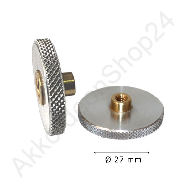 Feinverstellungsrad 27 x 4,5mm, Aluminium