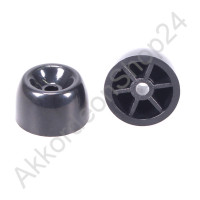 Ø22x13mm Bassfuß Kunststoff schwarz