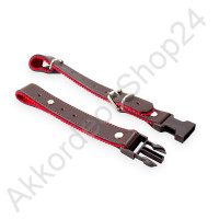 Querriemen 27-43 cm Leder/Filz, braun