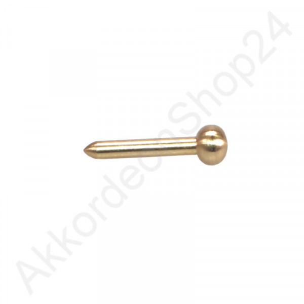 2,5x19mm Bellows pin rounded head - color gold