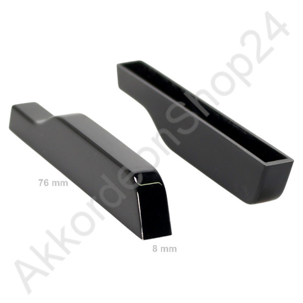 Weltmeister Halbton-Taste 76x8mm, schwarz