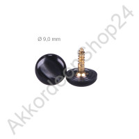 Ø9,0mm bass button pearl black