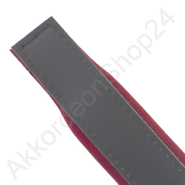 530x50mm leather black / velvet dark red