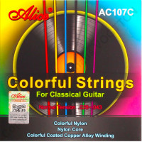 Alice Farbige Gitarrensaiten für klassische Gitarre, A-107C