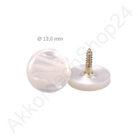 Ø13,0mm treble button pearl white