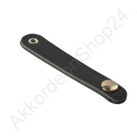 Bellow clasp 10 cm - lined, black