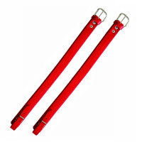 Verlängerung für Tragriemen 60cm, Leder rot