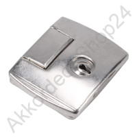 55x45x10mm Case lock, lockable nickel-plated