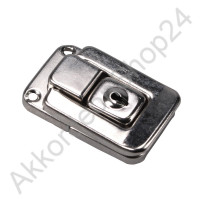 54x34x12mm Case lock, lockable nickel-plated