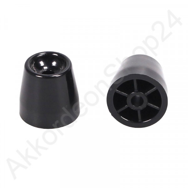 Ø19x18mm Bassfuß Kunststoff schwarz