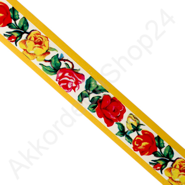 25x640mm Papierbordüre Blumen (selbstklebend)