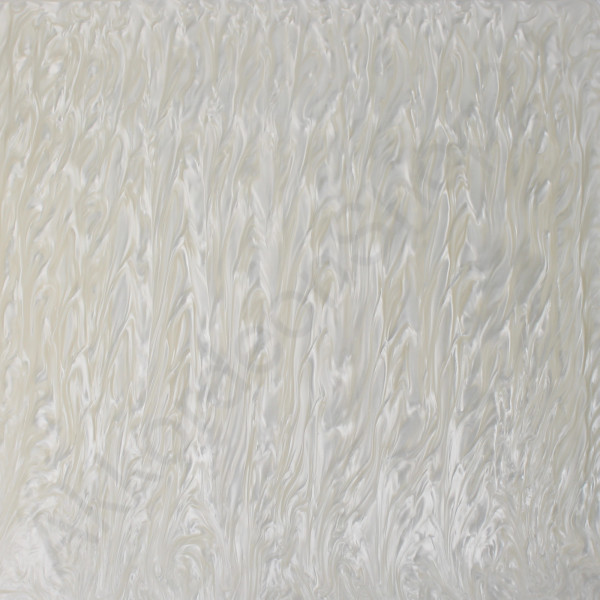 Acrylic sheet in mother-of-pearl look, 490×490×3mm, white