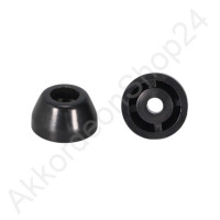 Ø18x10mm Bassfuß schwarz