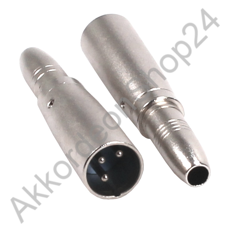 Adapter XLR male auf Klinke female stereo 6,35 mm