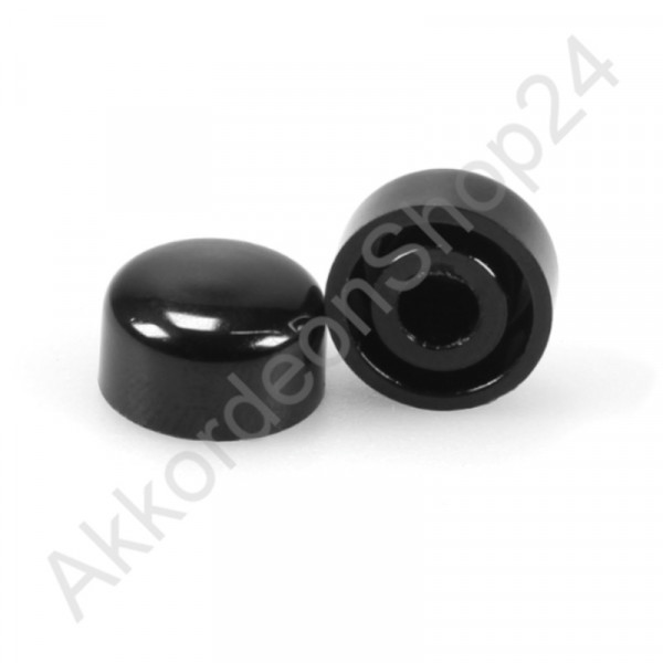 Ø13,0x7,5mm Diskantknopf für Wiener, schwarz
