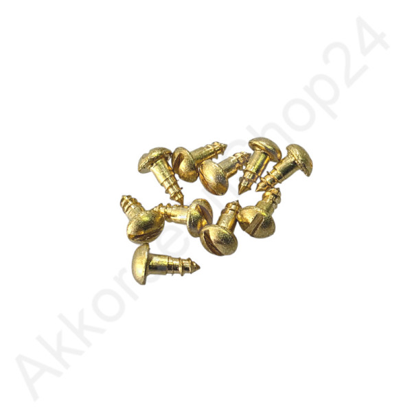 10Stk. 1,9x6,2mm Schraube, Farbton Gold