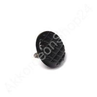 Ø15mm treble button fluted black