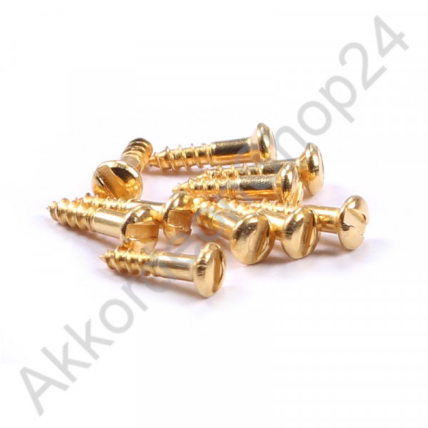 10Stk. 1,7x8mm Schraube, Farbton Gold