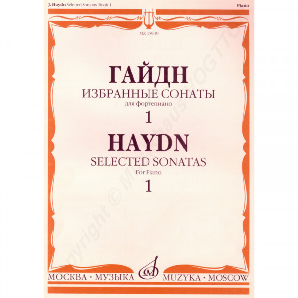 Haydn Joseph. Ausgewählte Sonaten für Klavier. Buch 1