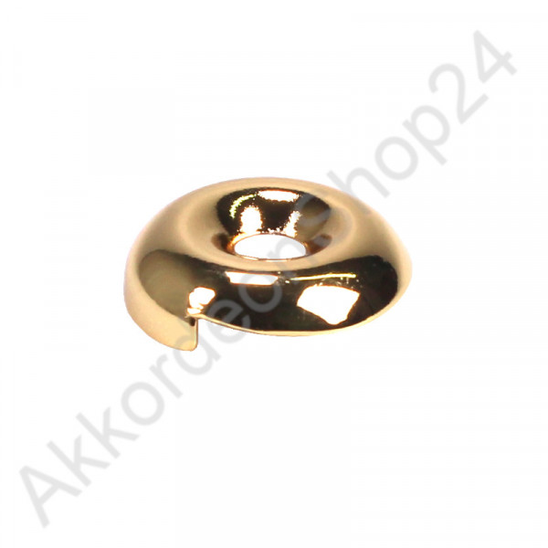 Ø22mm Metal cap for bellows closure gold colour