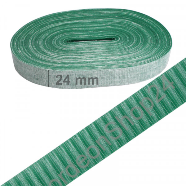 50m Balgstreifen 24mm breit gestreift Farbe grün