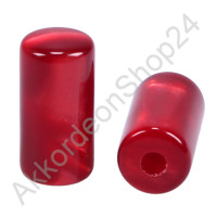 Bassknopf 7,5x15mm L2,5mm Perlmutt Rot